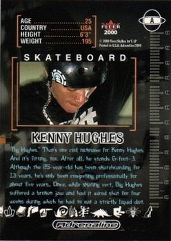2000 Fleer Adrenaline - Autographs #A Kenny Hughes Back
